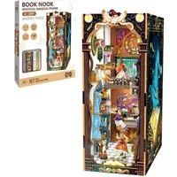 Esun 3D-Puzzle Book Nook KIT, DIY Buchstütze Bausatz mit LED-Licht für Erwachsene, 164 Puzzleteile, Puppenhäuser Miniatur Haus Kit Bastelset Geschenke