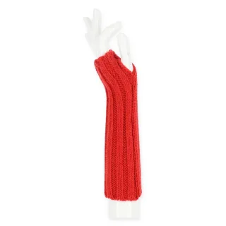 Halsüberkopf Accessoires - Armstulpe mit Daumenloch rot - Gr. - OS