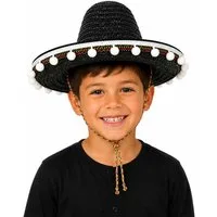Funny Fashion Kostüm Kinder Sombrero mit Troddeln - 25 cm Durchmesser