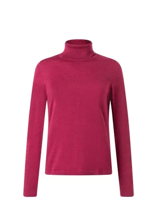 MAERZ Muenchen - Pullover Rollkragen 1/1 Arm bright bordeaux - Gr. - 36