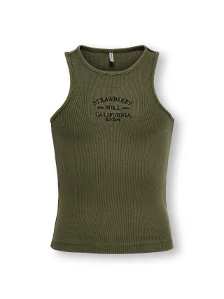 KIDS ONLY - KOGJILLY EMB WASHED TANK TOP JRS Kalamata - Gr. - 140