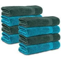 Komfortec Handtuch Set 50x100 cm aus 100 % Baumwolle, Frottee (Packung, 8-St), Handtücher Set, Weich, Towel