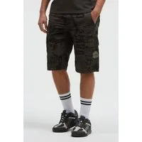 CAMP DAVID Shorts mit All Over Print
