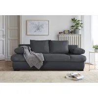 COLLECTION AB Schlafsofa Chicago, B: 200 cm, Liegefl. 146x200 cm, Schlaffunktion, Bettkasten & 2 Armlehnenkissen, Federkern
