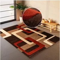 OTTO home Teppich Maxim, rechteckig, Höhe: 13 mm, Hoch-Tief-Effekt, Kurzflor, 3D-Design, Kundenliebling