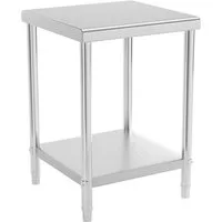 Royal Catering Arbeitstisch 60 x 60cm Edelstahltisch Edelstahl Zerlegetisch Gastro