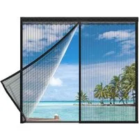 Agger Insektenschutz-Fensterrahmen Anpassen Magnetisches Fliegengitter Fenster, Stärkere Magneten