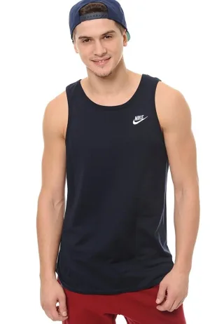 Nike Herren Athletic Gym Casual Vest Tank Top in Marine