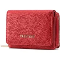 Frentree Geldbörse Damen klein Portemonnaie mit Reißverschluss RFID, 8 Karten, Scheinfach (Kompakte Brieftasche mit zwei separaten, großen Fächern für Dokumente), passt problemlos in Handtasche oder Hosentasche, elegant und praktisch