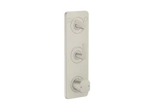 Hansgrohe Thermostat Modul 380/120 Unterputz FS Axor Citterio C 2 Verbr.Cubic edelstahl optik, 4970 49701800