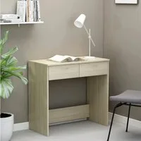 vidaXL Schreibtisch vidaXL Schreibtisch Sonoma-Eiche 80x40x75 cm Holzwerkstoff