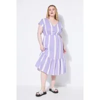 Studio Untold Midikleid Midikleid A-Line Musselin Streifen