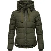 Navahoo Steppjacke Amayaa stylische Damen Winterjacke mit coolen Applikationen