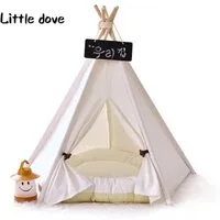 little dove Hundematratze Haustier Tipi Hunde Tipi Zelt abnehmbar und waschbar mit Matraze