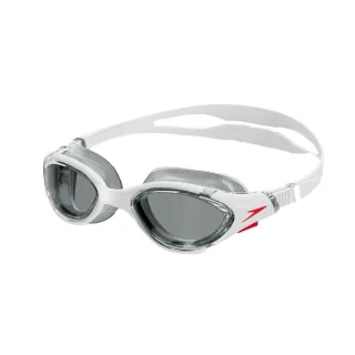 Speedo - "2.0" Passt sich dem Gesicht an Schwimmbrille für Herren/Damen Unisex (Weiß/Rauch-Grau)