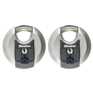 Master Lock Vorhängeschloss 2-Disk aus Edelstahl (70mm) M40E