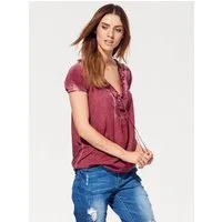 heine T-Shirt V-Shirt Kurzarm