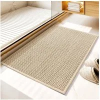 TUWENA Badematte Weich Chenille Badezimmerteppich, Badteppich rutschfest Waschbar, 40*60cm