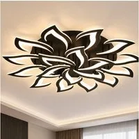 Riserva LED Deckenleuchte LED Deckenleuchte 120W Schwarz, dimmbar, 3000K–6500K, Fernbedienung