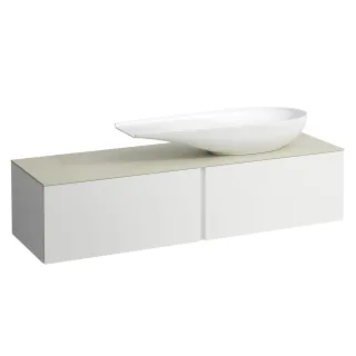 LAUFEN Waschtischunterschrank und Waschtischplatte ALESSI 500x1600x370  H4313430972601