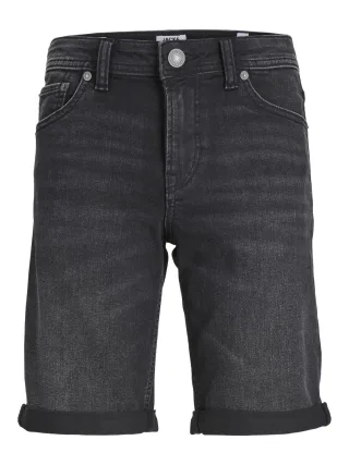 JACK&JONES - JJIRICK JJORIGINAL SHORT MF 2350 SN JNR black denim - Gr. - 158