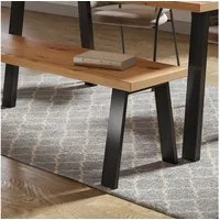 Vicco Tischbein, Schwarz, 45 x 42 cm U-förmig