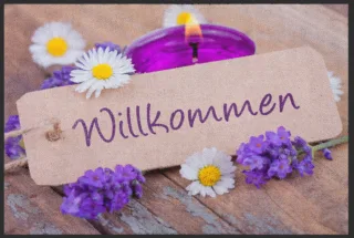 Fussmatte Willkommen 4171 | Größe: 60 cm x 45 cm