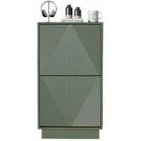 UEV Schuhschrank mit 2/3 Klappen schmal Schuhkommode mit Kippschutz Schuhregal (Packung, Schuhständeregal mit Drucktüröffner für Flur Eingang Platzsparend) Trennwände verstellbar und abnehmbar für verschiedene Schuhtypen
