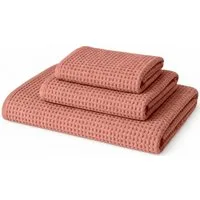Egeria Handtuch LIVA, Waffelpiqué (2-St), 50x100 cm, Waffelpiqué Struktur