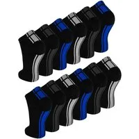 TEXEMP Sneakersocken 12 Paar Sneaker Socken Sport Freizeit Damen Herren Socken Baumwolle (Packung, 12-Paar, 12 Paar)
