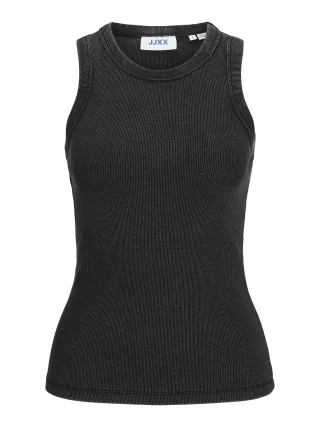 JJXX - JXFOREST STR SL WASH RIB TOP JRS SN black - Gr. - XL