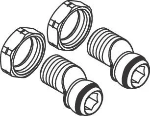 Hansgrohe Kugel-S-Anschluss Set Axor Duschkombi, 96742000 96742000