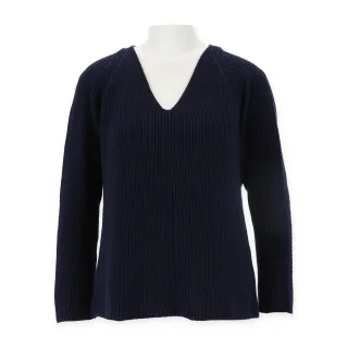 Halsüberkopf Accessoires - Pullover V-Ausschnitt 1/1 Arm marine - Gr. - L