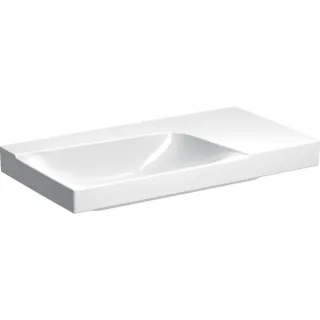 Geberit Xeno2 Waschtisch m. Ablagefläche rechts, 90x48cm ohne Hahnloch, ohne Überlauf, KeraTect, 500 500534011