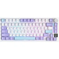 ATTACK SHARK X820 Ultra Mechanische Tastatur mit,75% ANSI-Layout, 2,4 GHz/BT/Wired Gaming-Tastatur (Gasket,TFT-Bildschirm und Knopf,5 Sound-Absorbing Foams,Hot-Swap)