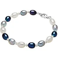 Valero Pearls Perlenarmband silber, aus Süßwasser-Zuchtperlen
