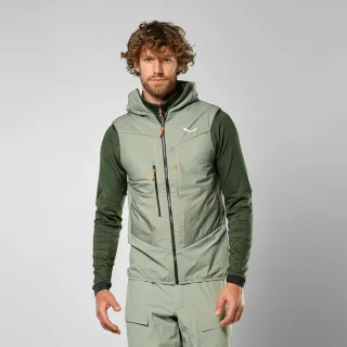 SALEWA - Sella Durastretch/Tirolwool® Responsive Hybrid Weste Herren - Grün (Gr.54)