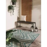 benuta Outdoorteppich Cleo, rechteckig, Höhe: 5 mm, Teppich Wohnzimmer, Schlafzimmer, Esszimmer, Flur, Kunstfaser, Cozy