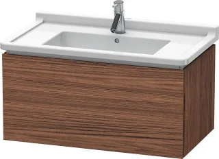 Duravit L-Cube Waschtischunterbau wandhängend Nussbaum dunkel Matt 820x469x408 mm - LC616502121 LC616502121