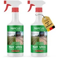 ABACUS Nell Ultra Algenentferner, Grünbelagentferner, Flechtenentferner Grünbelagentferner (Bekannt aus QVC, [- Ergiebiges Konzentrat Selbsttätig mit Langzeitschutz)