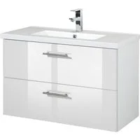 welltime Waschtisch Trento, verschiedene Ausführungen und Farben, Breite 80 cm, Tiefe 36 cm, SlimLine, Waschplatz