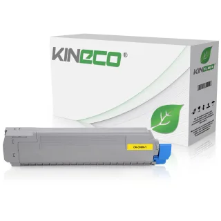 Toner kompatibel zu OKI C8600 C8800 43487709 XL Yellow
