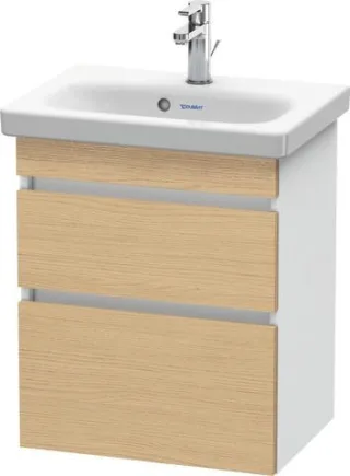 Duravit DuraStyle Waschtischunterbau wandhängend Natur Eiche & Weiß Matt 500x368x610 mm - DS64030301 DS640303018