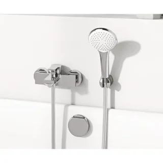 Kludi Zenta SL Wannenfüll- und Brause-Armatur 486700565 chrom