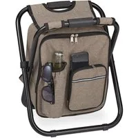 relaxdays Campinghocker Klappbarer Campinghocker mit Tasche
