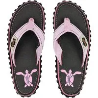 Gumbies Original Kids in Turtle T-Strap-Zehentrenner aus recycelten Materialien hergestellt, stabile Gummisole