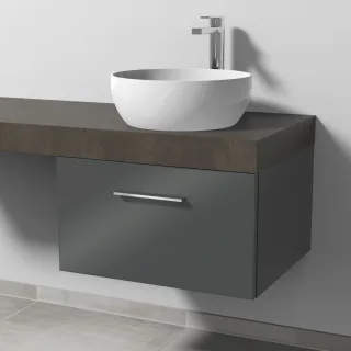 Sanipa Waschtischunterbau mit Auszug 2morrow (G2321) 340x600x520 Anthrazit-Glanz, G232179 G232179