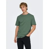 ONLY & SONS Rundhalsshirt ONSMAX LIFE REG SS STITCH TEE Baumwolle, normal geschnitten