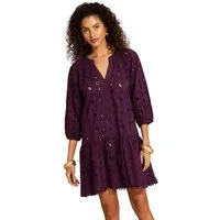Love & Roses Strandkleid Love & Roses Mini-Kaftan, Lochstickerei, Regular (1-tlg)