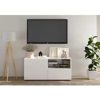 Home affaire Lowboard Rio Breite 120 cm, TV-Board 1 Tür u. 1 Schubkasten, TV-Schrank, geriffelte MDF-Fronten, modern u. elegant, Kabelführung, platzsparend